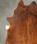 Medium Brindle XX-Large Brazilian Cowhide Rug 8'3"H x 7'4"W #B28432 by Hudson Hides
