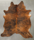 Medium Brindle XX-Large Brazilian Cowhide Rug 7'11"H x 6'6"W #B28448 by Hudson Hides