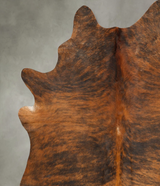 Medium Brindle XX-Large Brazilian Cowhide Rug 7'11"H x 6'6"W #B28448 by Hudson Hides