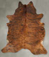 Medium Brindle XX-Large Brazilian Cowhide Rug 7'10"H x 6'8"W #B28449 by Hudson Hides