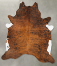Medium Brindle XX-Large Brazilian Cowhide Rug 8'11"H x 7'0"W #B28450 by Hudson Hides
