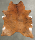 Medium Brindle XX-Large Brazilian Cowhide Rug 8'5"H x 6'8"W #B28456 by Hudson Hides