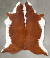 Hereford X-Large Brazilian Cowhide Rug 7'1"H x 6'4"W #B28464 by Hudson Hides