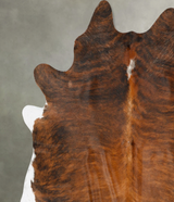 Medium Brindle XX-Large Brazilian Cowhide Rug 8'0"H x 7'1"W #B28496 by Hudson Hides
