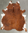 Medium Brindle XX-Large Brazilian Cowhide Rug 7'9"H x 6'6"W #B28497 by Hudson Hides