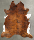 Medium Brindle XX-Large Brazilian Cowhide Rug 8'0"H x 6'10"W #B28500 by Hudson Hides