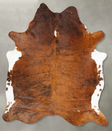 Medium Brindle XX-Large Brazilian Cowhide Rug 8'1"H x 6'9"W #B28519 by Hudson Hides