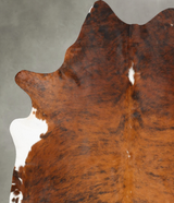 Medium Brindle XX-Large Brazilian Cowhide Rug 8'1"H x 6'9"W #B28519 by Hudson Hides