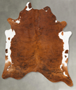 Medium Brindle XX-Large Brazilian Cowhide Rug 7'10"H x 6'7"W #B28520 by Hudson Hides