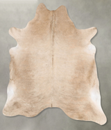 Champagne XX-Large Brazilian Cowhide Rug 8'0"H x 6'9"W #B28526 by Hudson Hides