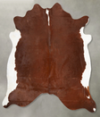 Brown and White Regular XX-Large Brazilian Cowhide Rug 7'6"H x 7'8"W #B28535 by Hudson Hides