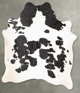 Black and White XX-Large Brazilian Cowhide Rug 7'9"H x 6'10"W #B28539 by Hudson Hides
