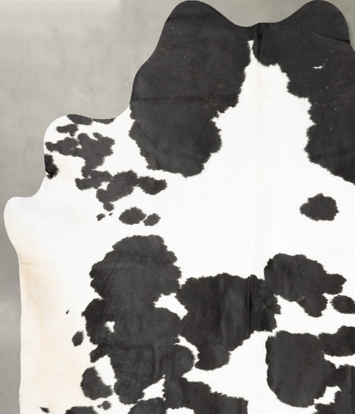 Black and White XX-Large Brazilian Cowhide Rug 7'9"H x 6'10"W #B28539 by Hudson Hides
