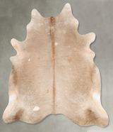 Champagne XX-Large Brazilian Cowhide Rug 7'7"H x 6'10"W #B28556 by Hudson Hides