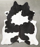 Black and White X-Large Brazilian Cowhide Rug 7'5"H x 6'1"W #B28561 by Hudson Hides