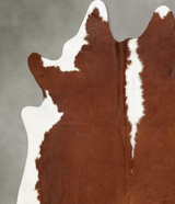 Hereford XX-Large Brazilian Cowhide Rug 7'6"H x 6'10"W #B28564 by Hudson Hides