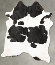 Black and White X-Large Brazilian Cowhide Rug 7'4"H x 6'2"W #B28567 by Hudson Hides