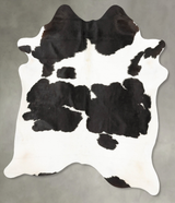 Black and White X-Large Brazilian Cowhide Rug 7'4"H x 6'2"W #B28567 by Hudson Hides