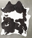 Black and White X-Large Brazilian Cowhide Rug 6'11"H x 6'0"W #B28568 by Hudson Hides