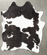 Black and White X-Large Brazilian Cowhide Rug 6'11"H x 6'0"W #B28568 by Hudson Hides