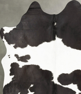 Black and White X-Large Brazilian Cowhide Rug 6'11"H x 6'0"W #B28568 by Hudson Hides