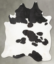 Black and White XX-Large Brazilian Cowhide Rug 8'1"H x 6'11"W #B28569 by Hudson Hides