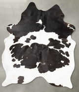Black and White XX-Large Brazilian Cowhide Rug 8'5"H x 6'9"W #B28570 by Hudson Hides