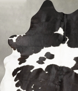 Black and White XX-Large Brazilian Cowhide Rug 8'5"H x 6'9"W #B28570 by Hudson Hides