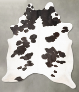 Black and White XX-Large Brazilian Cowhide Rug 9'2"H x 7'1"W #B28576 by Hudson Hides