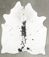 Black and White X-Large Brazilian Cowhide Rug 7'3"H x 5'9"W #B28584 by Hudson Hides