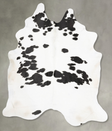 Black and White XX-Large Brazilian Cowhide Rug 9'3"H x 7'1"W #B28588 by Hudson Hides