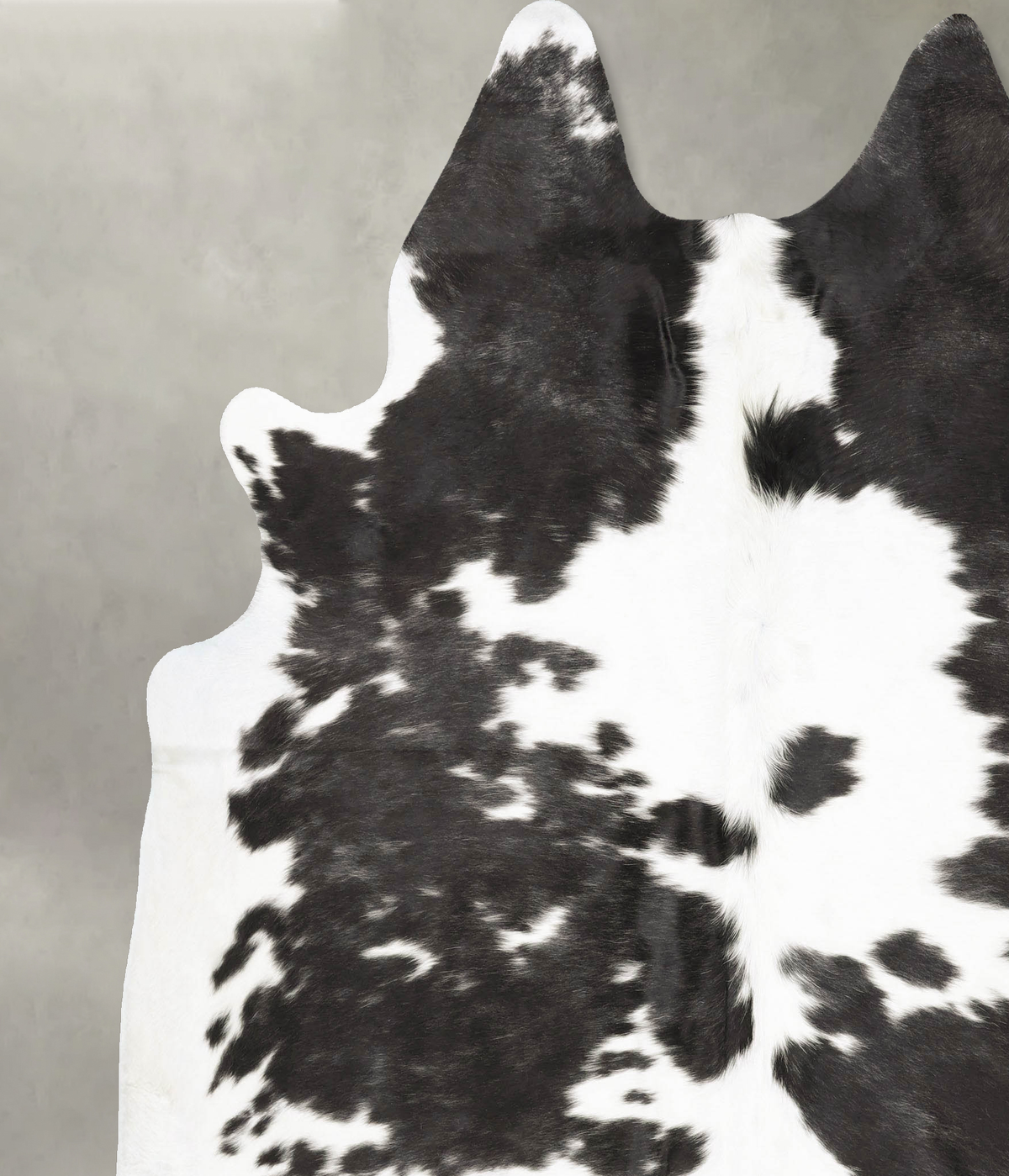 Black and White XX-Large Brazilian Cowhide Rug 8'1"H x 6'11"W #B28591 by Hudson Hides
