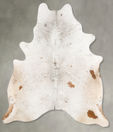 Salt and Pepper Black XX-Large Brazilian Cowhide Rug 8'0"H x 6'7"W #B28593 by Hudson Hides
