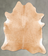 Beige X-Large Brazilian Cowhide Rug 7'5"H x 6'2"W #B28598 by Hudson Hides