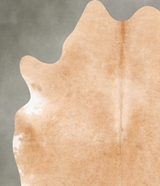 Beige X-Large Brazilian Cowhide Rug 7'5"H x 6'2"W #B28598 by Hudson Hides