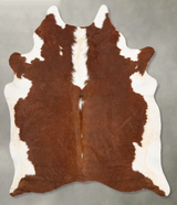 Hereford X-Large Brazilian Cowhide Rug 7'1"H x 6'5"W #B28606 by Hudson Hides