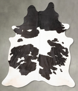 Black and White XX-Large Brazilian Cowhide Rug 8'2"H x 6'4"W #B28607 by Hudson Hides