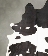 Black and White XX-Large Brazilian Cowhide Rug 8'2"H x 6'4"W #B28607 by Hudson Hides