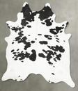 Black and White XX-Large Brazilian Cowhide Rug 9'3"H x 7'4"W #B28610 by Hudson Hides