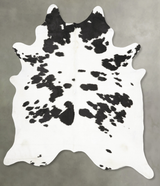 Black and White XX-Large Brazilian Cowhide Rug 9'3"H x 7'4"W #B28610 by Hudson Hides