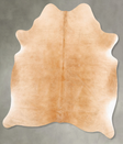 Beige X-Large Brazilian Cowhide Rug 7'2"H x 6'1"W #B28615 by Hudson Hides
