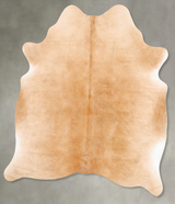 Beige X-Large Brazilian Cowhide Rug 7'2"H x 6'1"W #B28615 by Hudson Hides