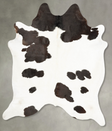 Black and White XX-Large Brazilian Cowhide Rug 7'11"H x 6'9"W #B28622 by Hudson Hides