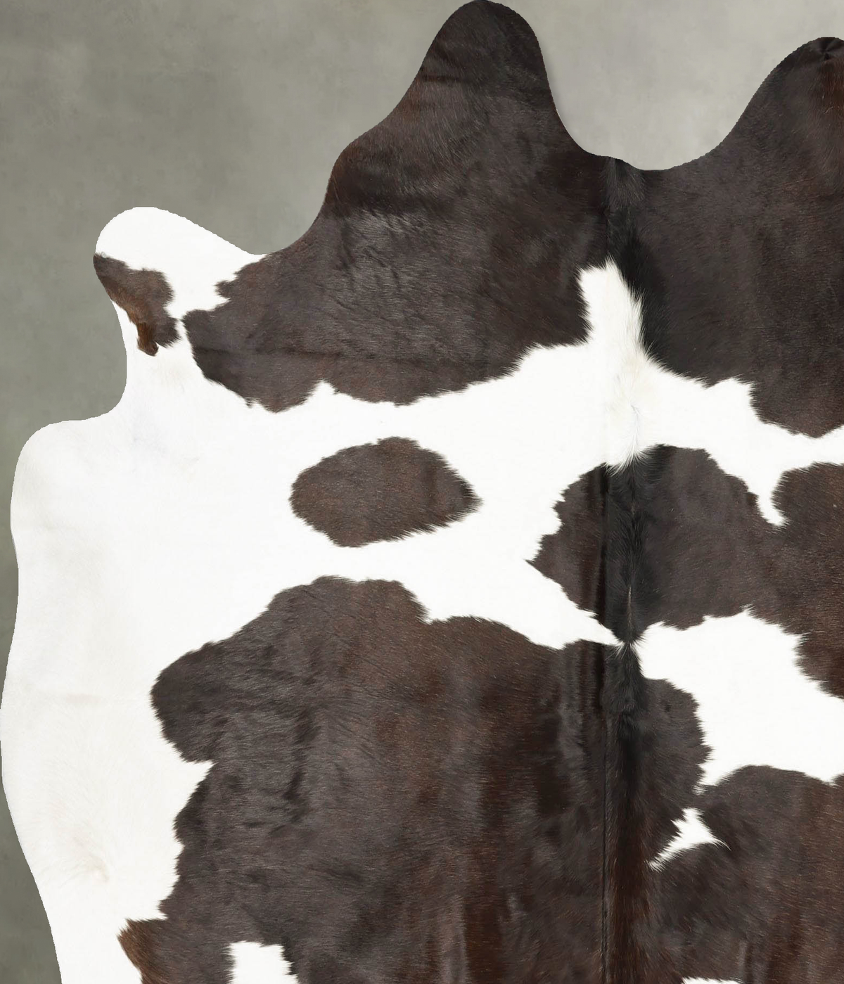 Black and White X-Large Brazilian Cowhide Rug 6'9"H x 6'1"W #B28623 by Hudson Hides