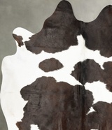 Black and White X-Large Brazilian Cowhide Rug 6'9"H x 6'1"W #B28623 by Hudson Hides