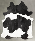 Black and White XX-Large Brazilian Cowhide Rug 8'6"H x 6'4"W #B28632 by Hudson Hides