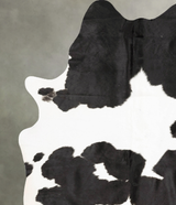 Black and White XX-Large Brazilian Cowhide Rug 8'6"H x 6'7"W #B28634 by Hudson Hides