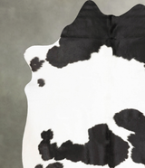 Black and White XX-Large Brazilian Cowhide Rug 8'1"H x 6'10"W #B28635 by Hudson Hides