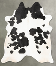 Black and White XX-Large Brazilian Cowhide Rug 7'11"H x 6'10"W #B28636 by Hudson Hides