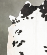 Black and White XX-Large Brazilian Cowhide Rug 7'11"H x 6'8"W #B28654 by Hudson Hides